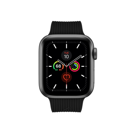 Apple Watch (38/40/SE/41/42mm) Native Union Curve Strap Silikone Rem - Sort