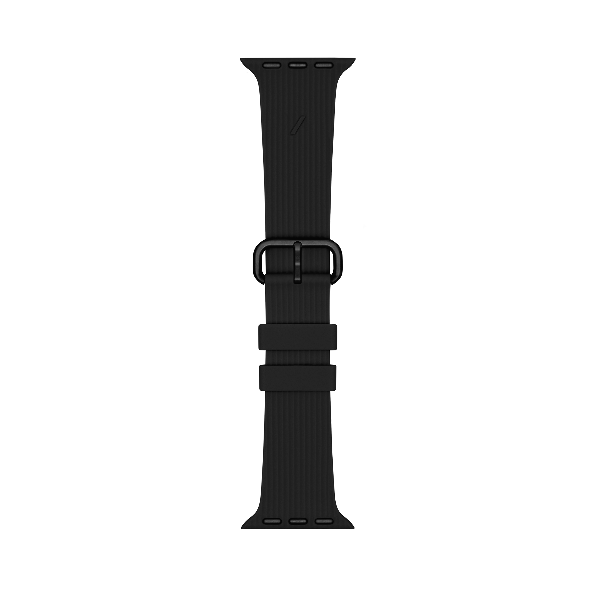 Apple Watch (38/40/SE/41/42mm) Native Union Curve Strap Silikone Rem - Sort