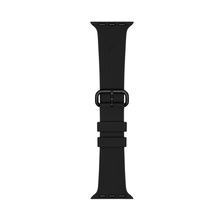 Apple Watch (38/40/SE/41/42mm) Native Union Curve Strap Silikone Rem - Sort