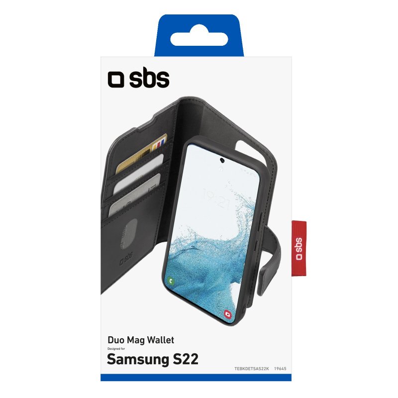 SBS Samsung Galaxy S22 Duo Mag Wallet Cover - Sort