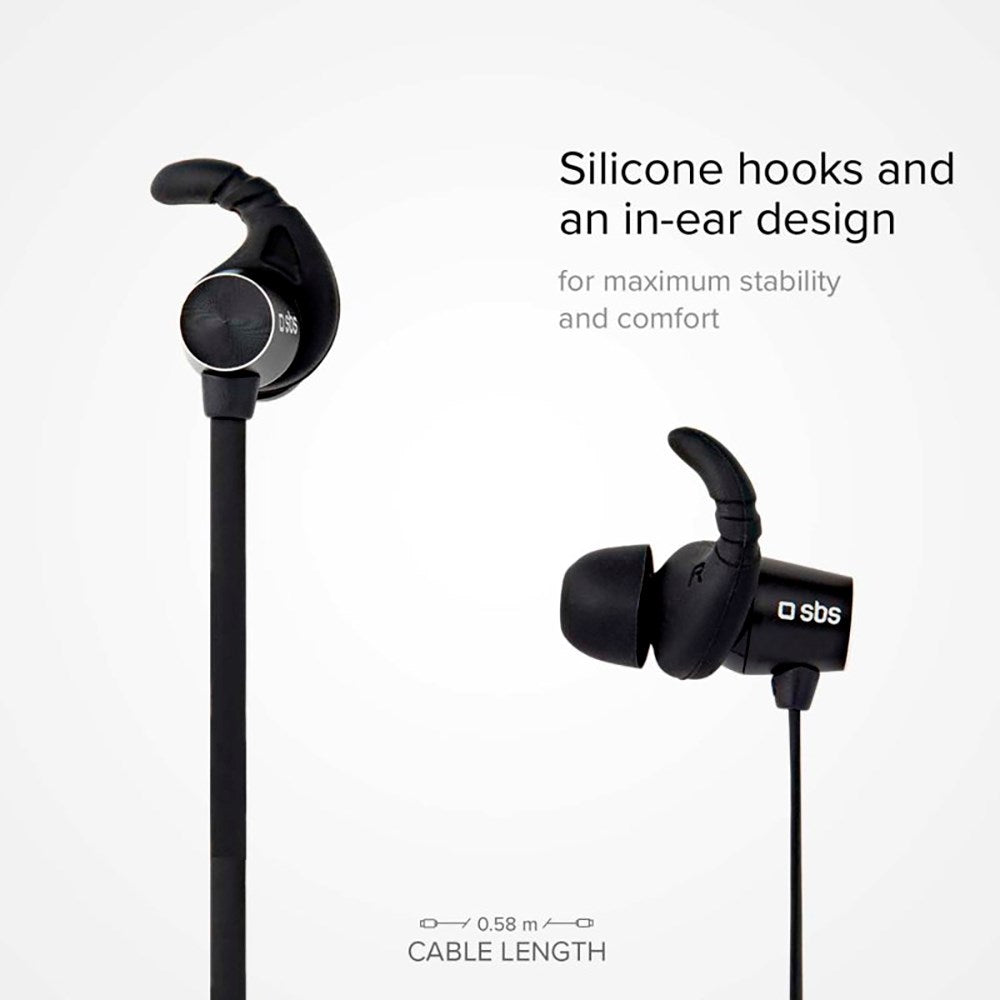 SBS BT501 Magnetisk Bluetooth In-Ear Høretelefoner - Sort