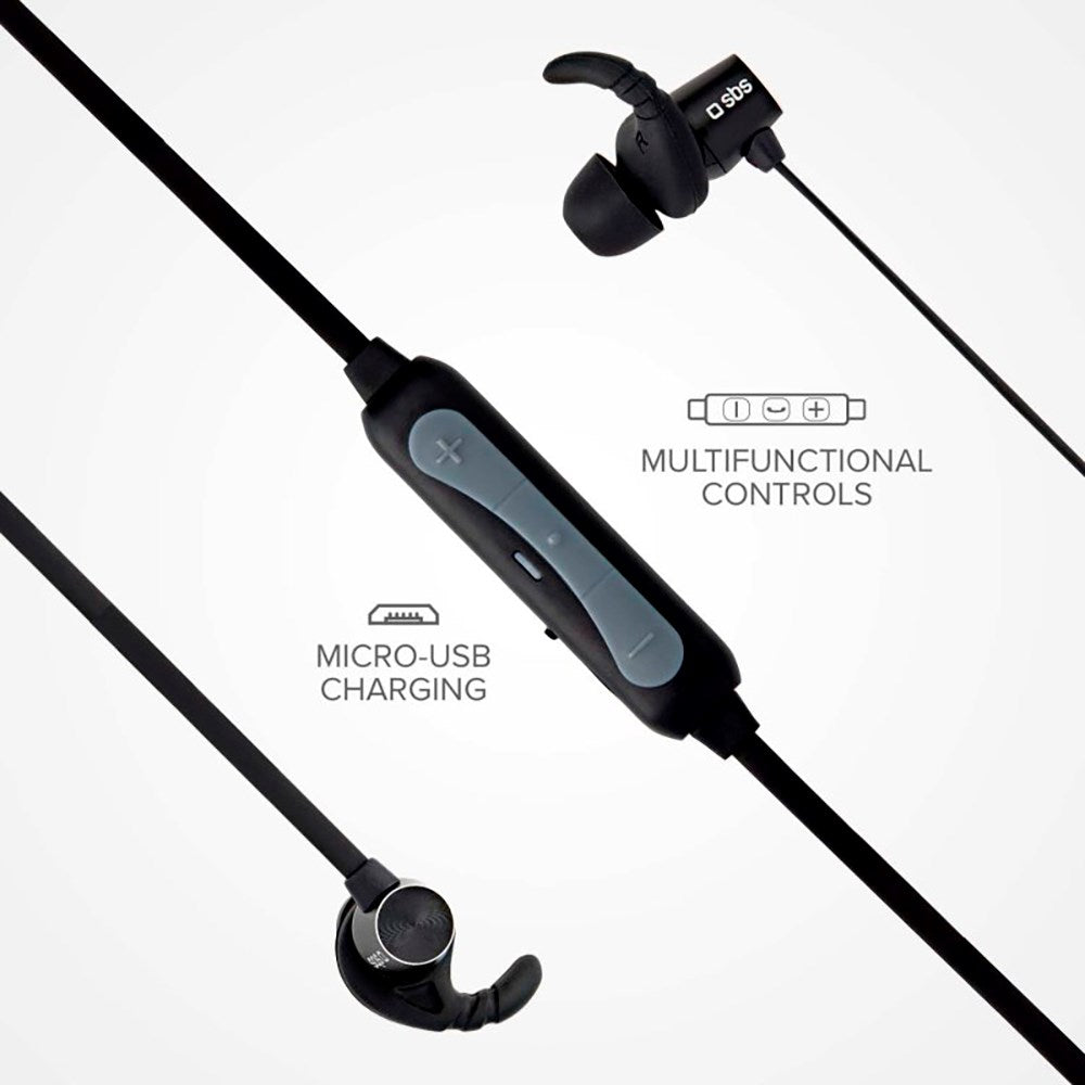 SBS BT501 Magnetisk Bluetooth In-Ear Høretelefoner - Sort