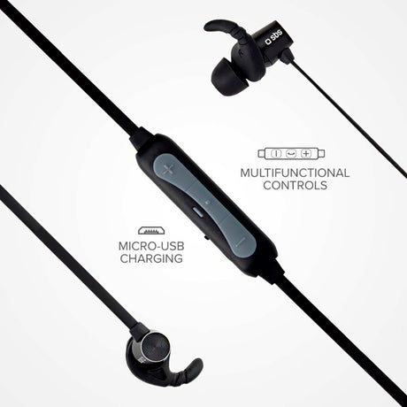 SBS BT501 Magnetisk Bluetooth In-Ear Høretelefoner - Sort