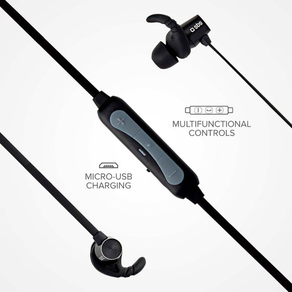 SBS BT501 Magnetisk Bluetooth In-Ear Høretelefoner - Sort