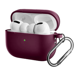Apple Airpods Pro 2nd Gen (2022) Silikone Cover m. Karabinhage - Bordeaux