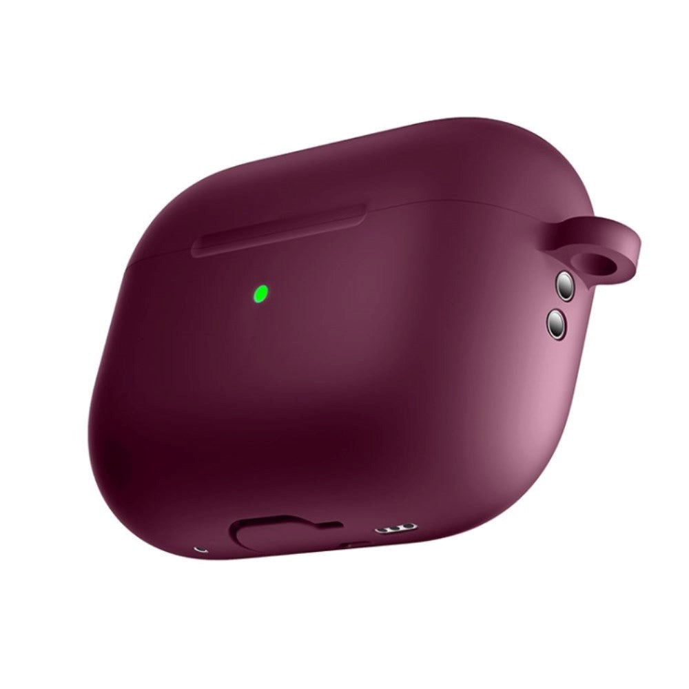 Apple Airpods Pro 2nd Gen (2022) Silikone Cover m. Karabinhage - Bordeaux