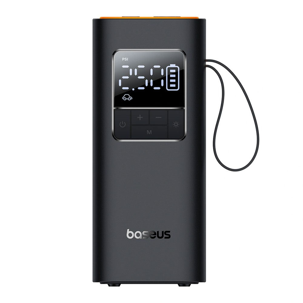 Baseus SuperMini Pro Kompressor m. Batterier - Sort