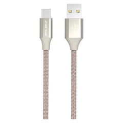 GreyLime Braided (3A/15W) USB-C Kabel 1 m. - Beige