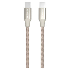 GreyLime 60W Braided USB-C til USB-C Kabel 2 m - Beige