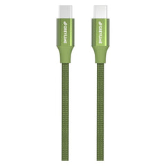 GreyLime 60W Braided USB-C til USB-C Kabel 1 m - Grøn