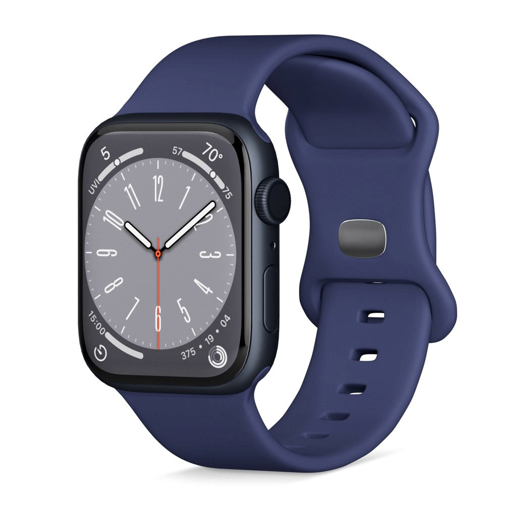 Apple Watch (42/44/SE/45/46/49mm) Epico Silikone Rem - Blå