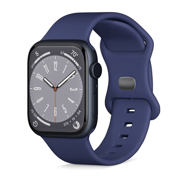 Apple Watch (42/44/SE/45/46/49mm) Epico Silikone Rem - Blå