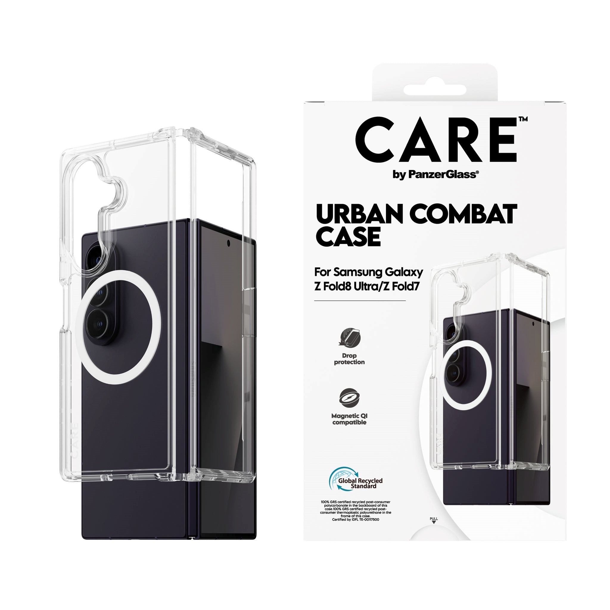 CARE™ by PanzerGlass® Samsung Galaxy Z Fold8 Ultra / Z Fold 7 Urban Combat Case - Transparent