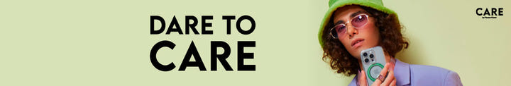 Banner for mærket CARE by PanzerGlass®