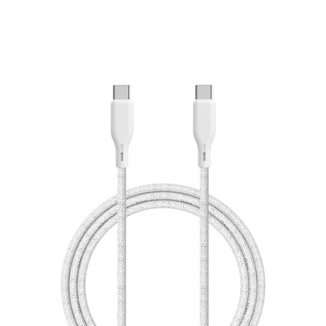 ËSSENTIALS by Upström 100W USB-C til USB-C Kabel 2.5m - Hvid