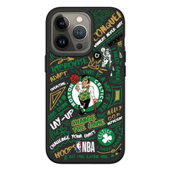 iPhone 13 Pro RhinoShield SolidSuit NBA Cover m. Boston Celtics - Graffiti
