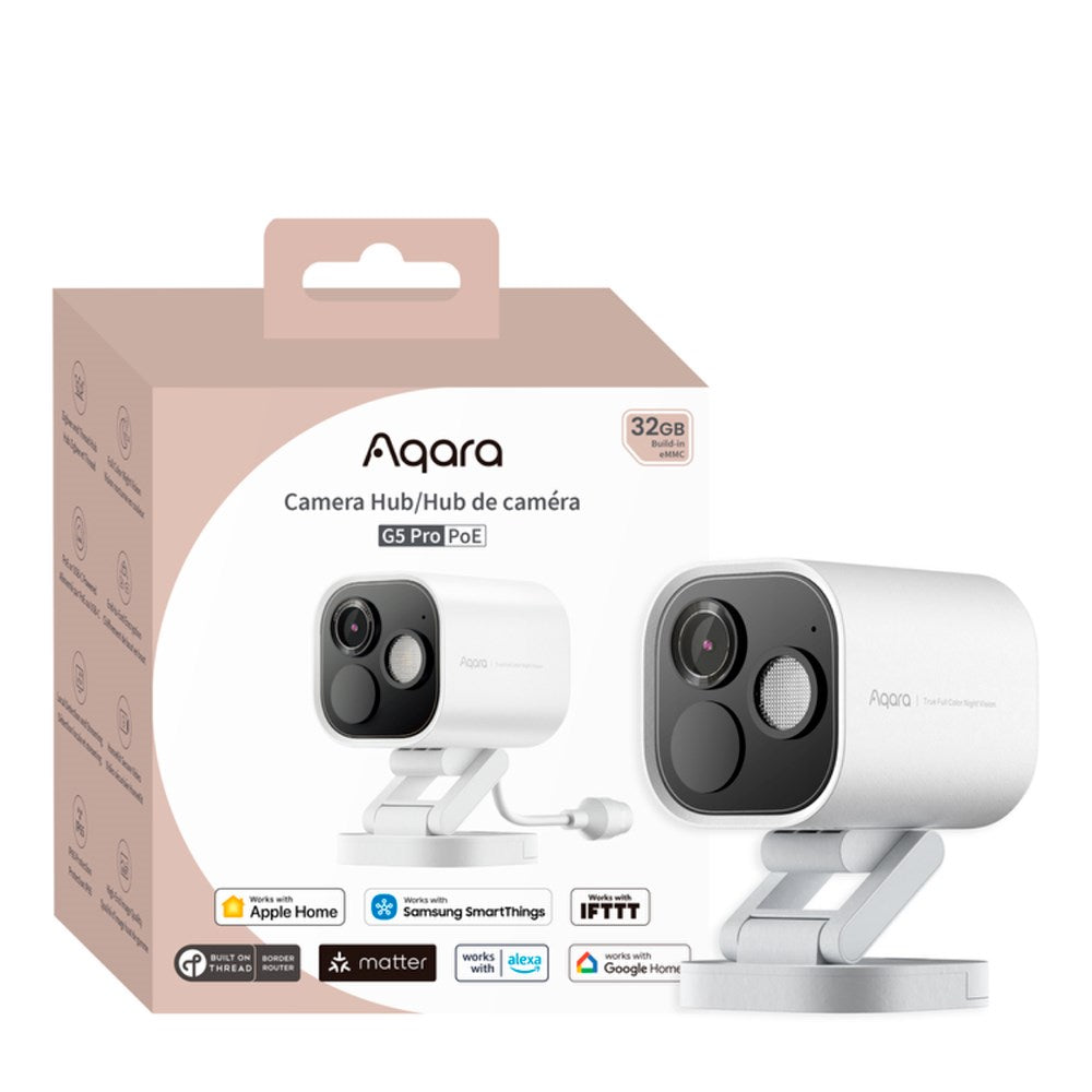 Aqara Camera Hub G5 Pro (PoE) - Hvid
