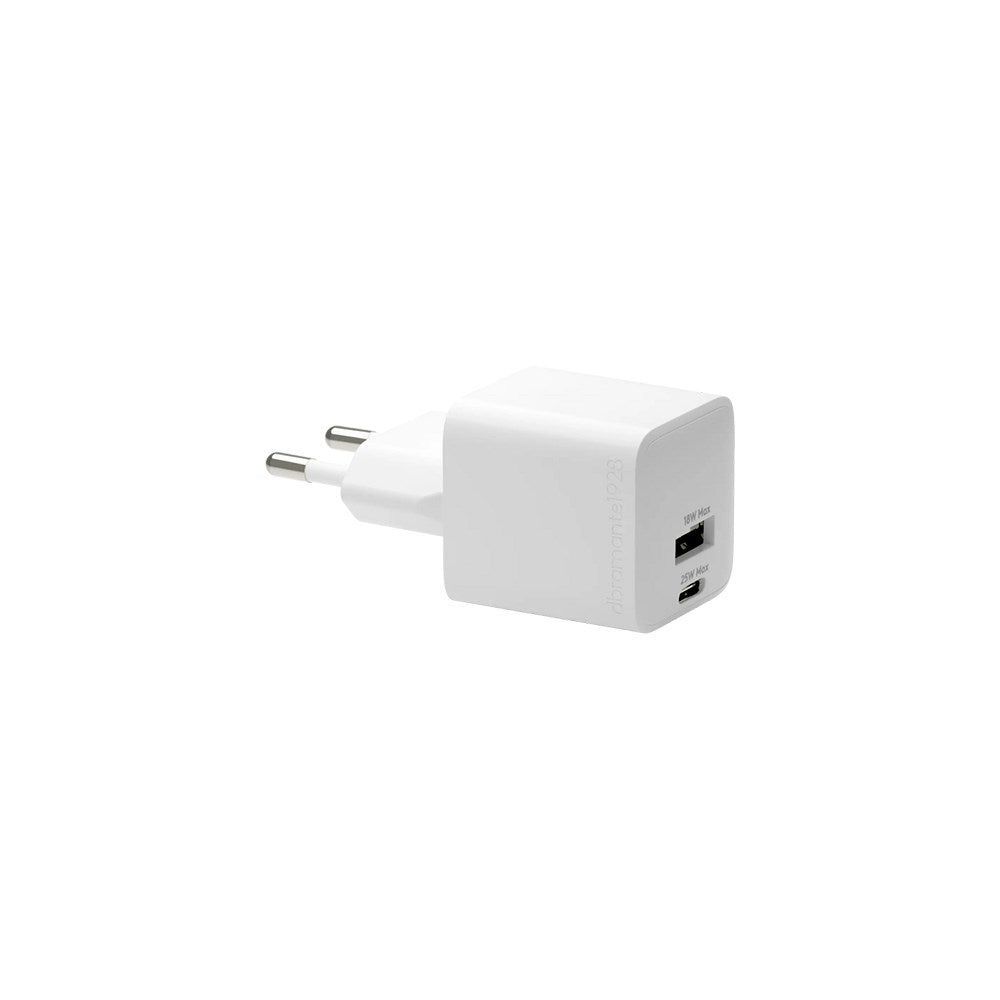 dbramante1928 EU Vægoplader - 1 x USB-C 25W/1 x USB-A 18W - Hvid