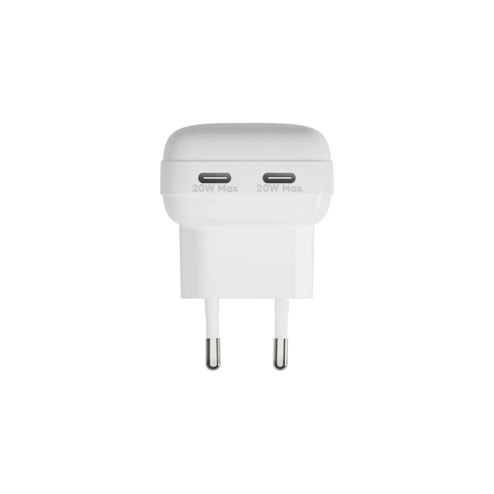 dbramante1928 20W Vægoplader m. 2 x USB-C Stik - Hvid