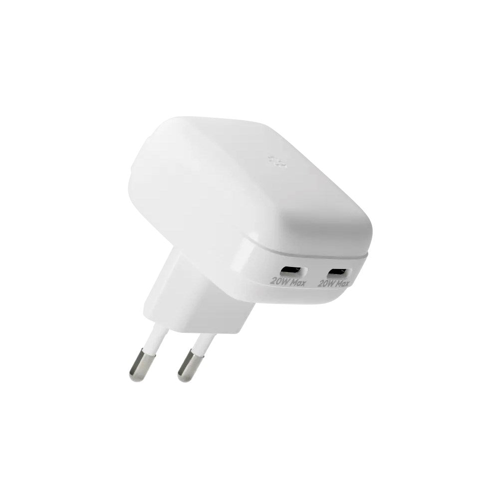 dbramante1928 20W Vægoplader m. 2 x USB-C Stik - Hvid