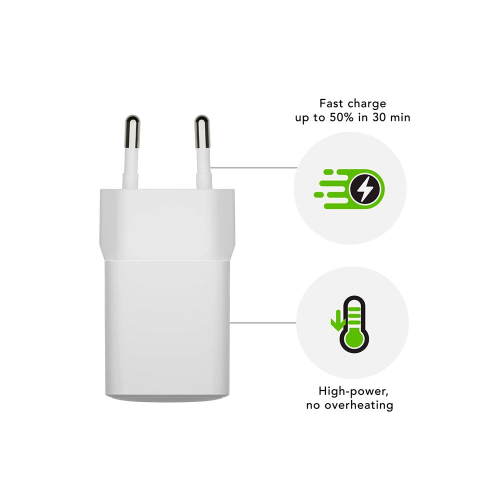dbramante1928 EU Vægoplader - 1 x USB-C 30W - Hvid