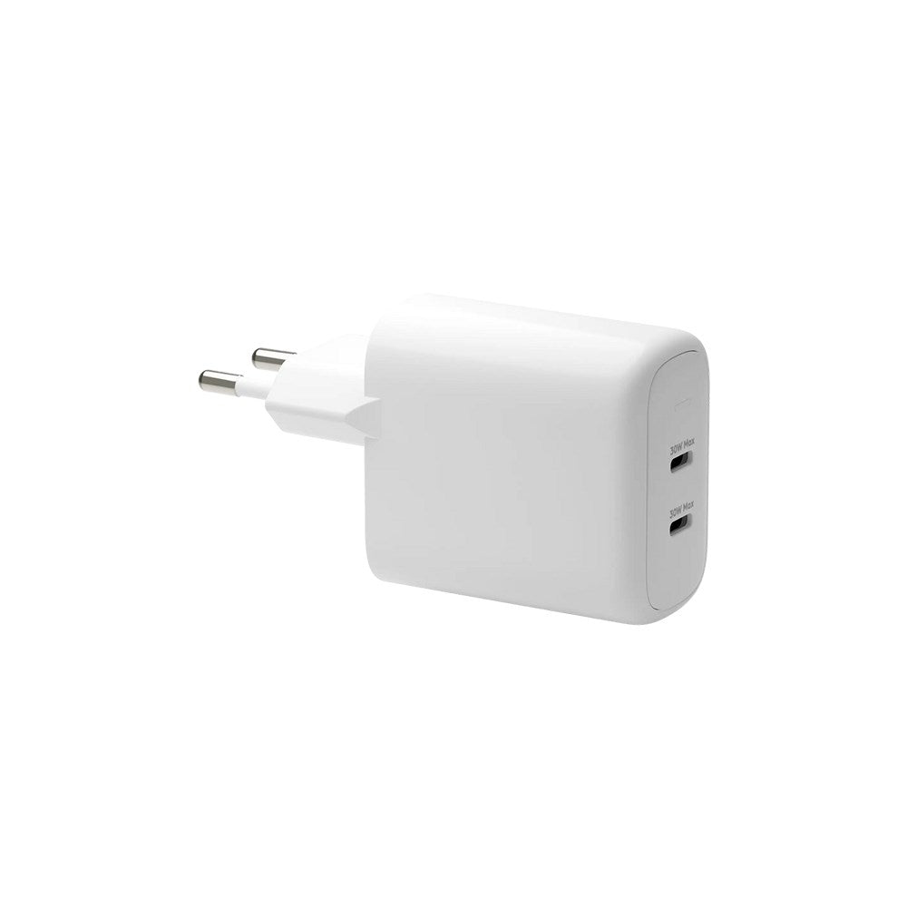 dbramante1928 EU Vægoplader - 2 x USB-C 30W - Hvid