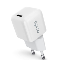 Epico Mini Vægoplader PD 30W GaN m. USB-C - Hvid