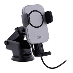 T'NB Multifunktionel Mobilholder til Bil m. 15W Trådløs Opladning - Sort