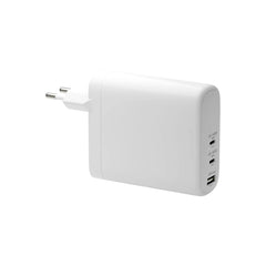 dbramante1928 EU Vægoplader - 2 x USB-C 65-140W/45-100W/1 x USB-A 18W - Hvid