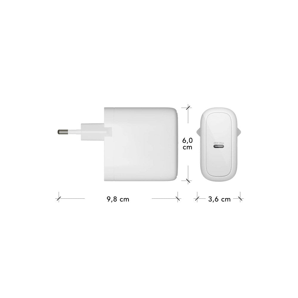 dbramante1928 EU Vægoplader - 1 x USB-C 65W - Hvid