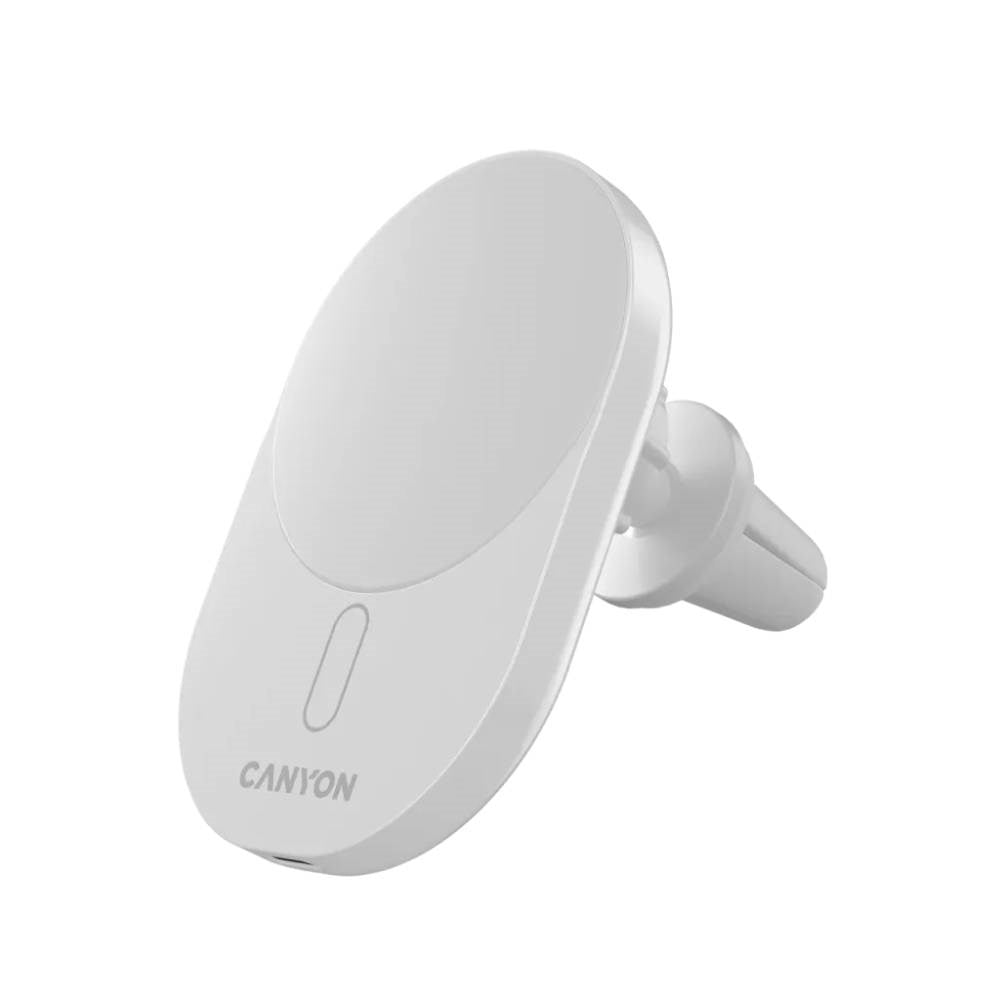 Canyon OnGrip 105 15W Biloplader til Ventilationsanlæg - Qi2 / MagSafe Kompatibel - Hvid
