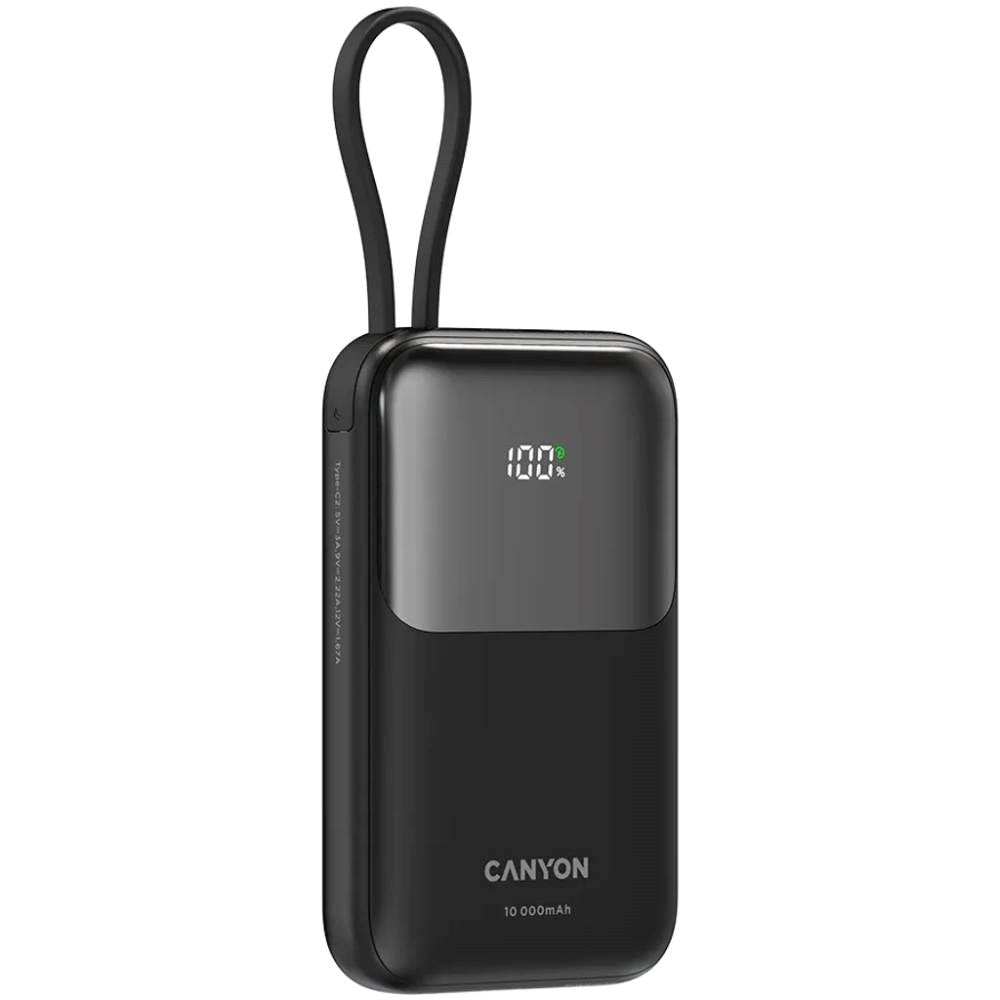 Canyon OnPower 101 22.5W PowerBank - 10.000 mAh - Sort