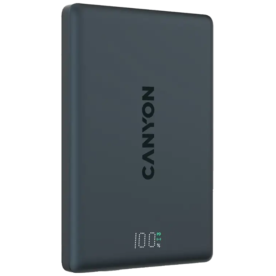 Canyon OnPower 500 5000 mAh PowerBank - MagSafe Kompatibel - Sort
