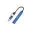 Canyon DS-02 4-i-1 USB-A/C Hub - Blå