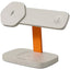 Canyon Hexagon 15W 3-i-1 Trådløs Oplader - Qi / MagSafe Kompatibel - Beige / Orange
