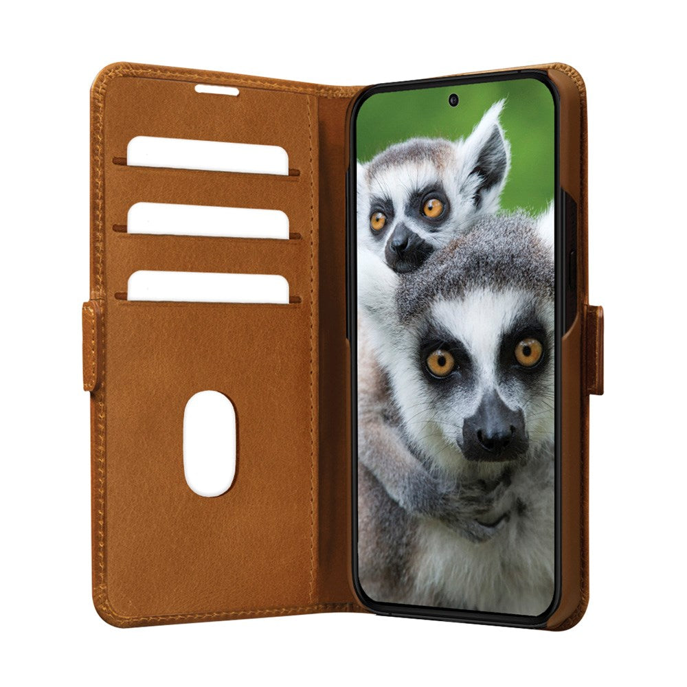 Samsung Galaxy A55 (5G) dbramante1928 Copenhagen Ægte Læder Flip Cover m. Pung - Tan