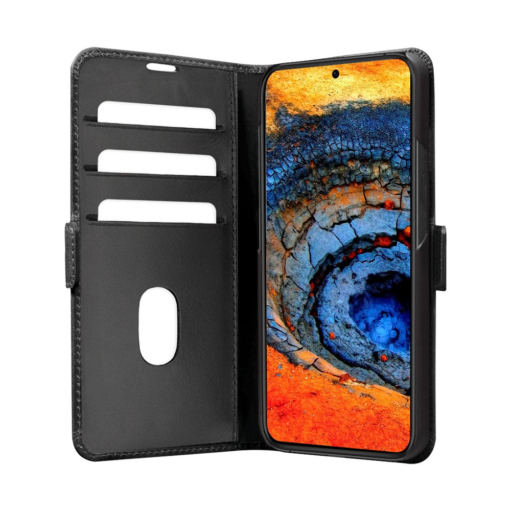Samsung Galaxy A56 (5G) dbramante1928 Copenhagen Slim Ægte Læder Cover m. Pung - Black