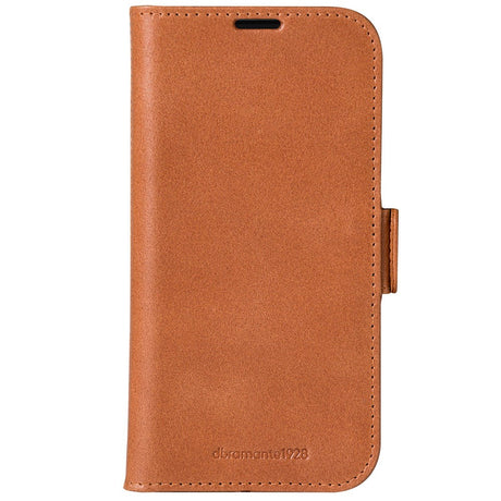 iPhone 16 dbramante1928 Copenhagen Slim Ægte Læder Cover m. Pung - Tan