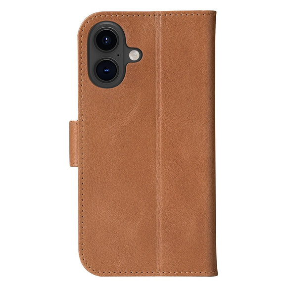 iPhone 16 dbramante1928 Copenhagen Slim Ægte Læder Cover m. Pung - Tan