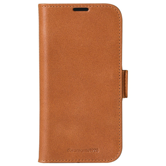iPhone 16 Pro dbramante1928 Copenhagen Slim Ægte Læder Cover m. Pung - Tan