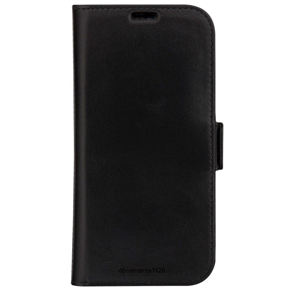 iPhone 15 dbramante1928 Copenhagen Ægte Læder Flip Cover m. Pung - Black