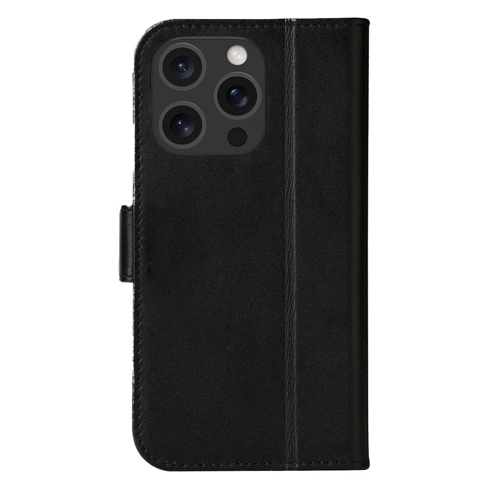iPhone 16 Pro dbramante1928 Copenhagen Slim Ægte Læder Cover m. Pung - Black