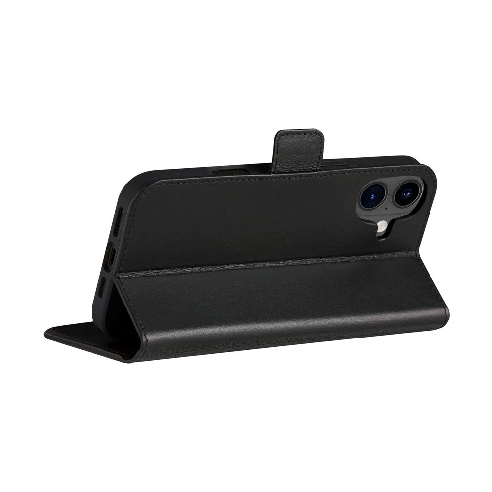 iPhone 16 Plus dbramante1928 Copenhagen Slim Ægte Læder Cover m. Pung - Black