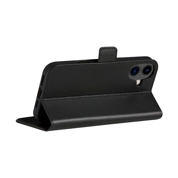 iPhone 16 Plus dbramante1928 Copenhagen Slim Ægte Læder Cover m. Pung - Black