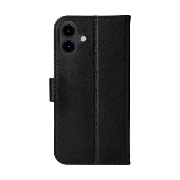 iPhone 16 Plus dbramante1928 Copenhagen Slim Ægte Læder Cover m. Pung - Black