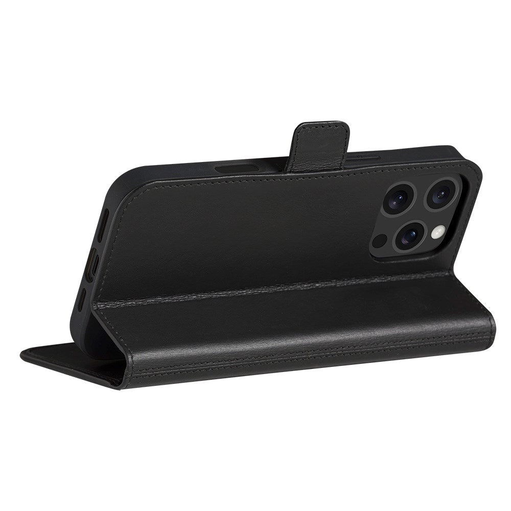 iPhone 16 Pro Max dbramante1928 Copenhagen Slim Ægte Læder Cover m. Pung - Black