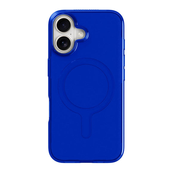 agood company iPhone 16 CLRPRTCT 100% Genbrugs Plastik Cover - Transparent / Cobalt Blue