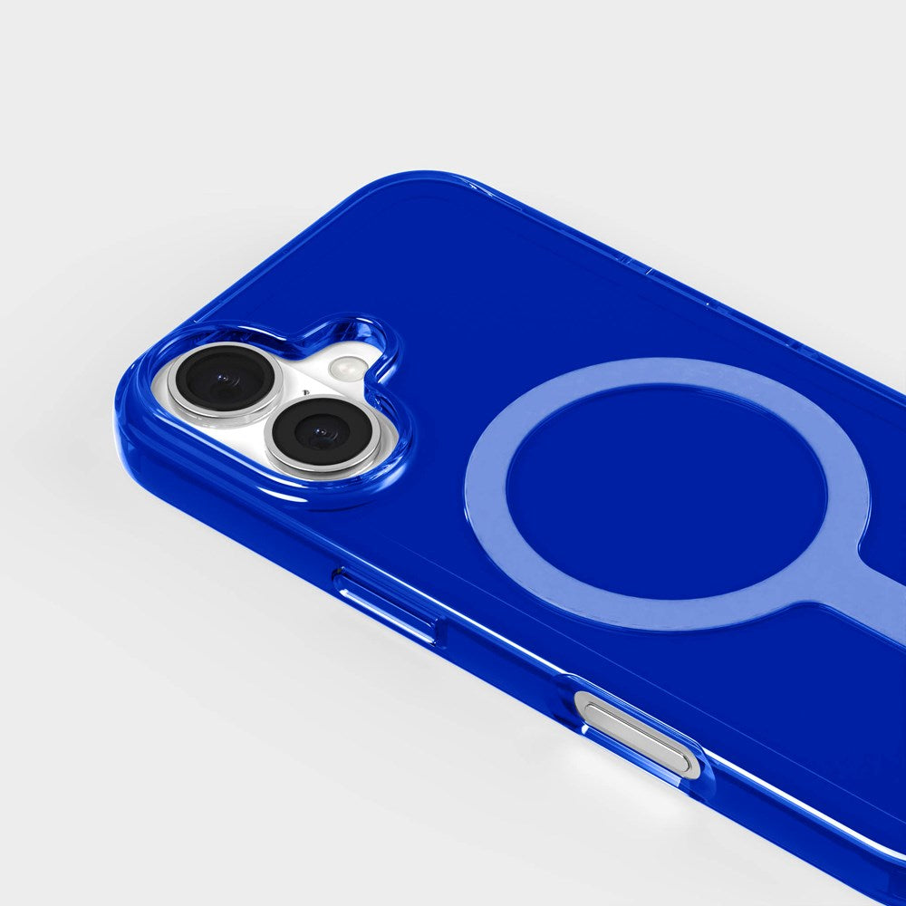 agood company iPhone 16 CLRPRTCT 100% Genbrugs Plastik Cover - Transparent / Cobalt Blue
