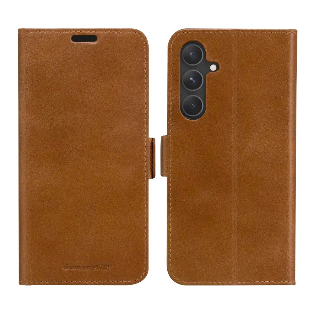 Samsung Galaxy S24 dbramante1928 Copenhagen Slim Ægte Læder Cover m. Pung - Tan