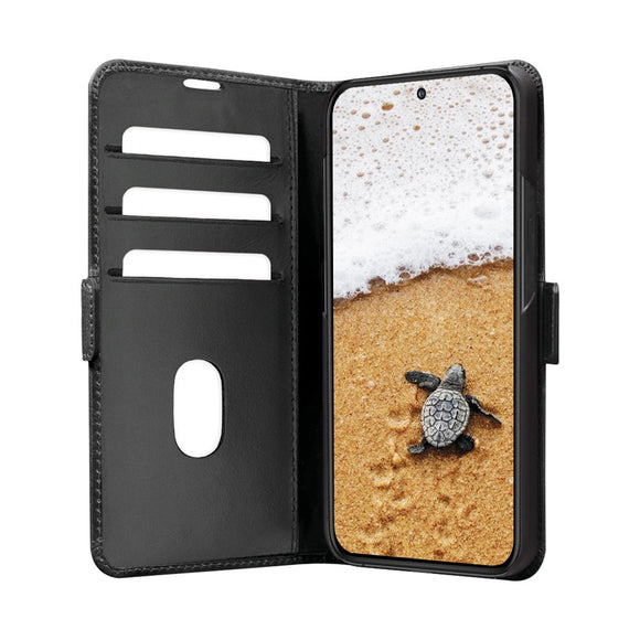 Samsung Galaxy S25 dbramante1928 Copenhagen Slim Ægte Læder Cover m. Pung - Black
